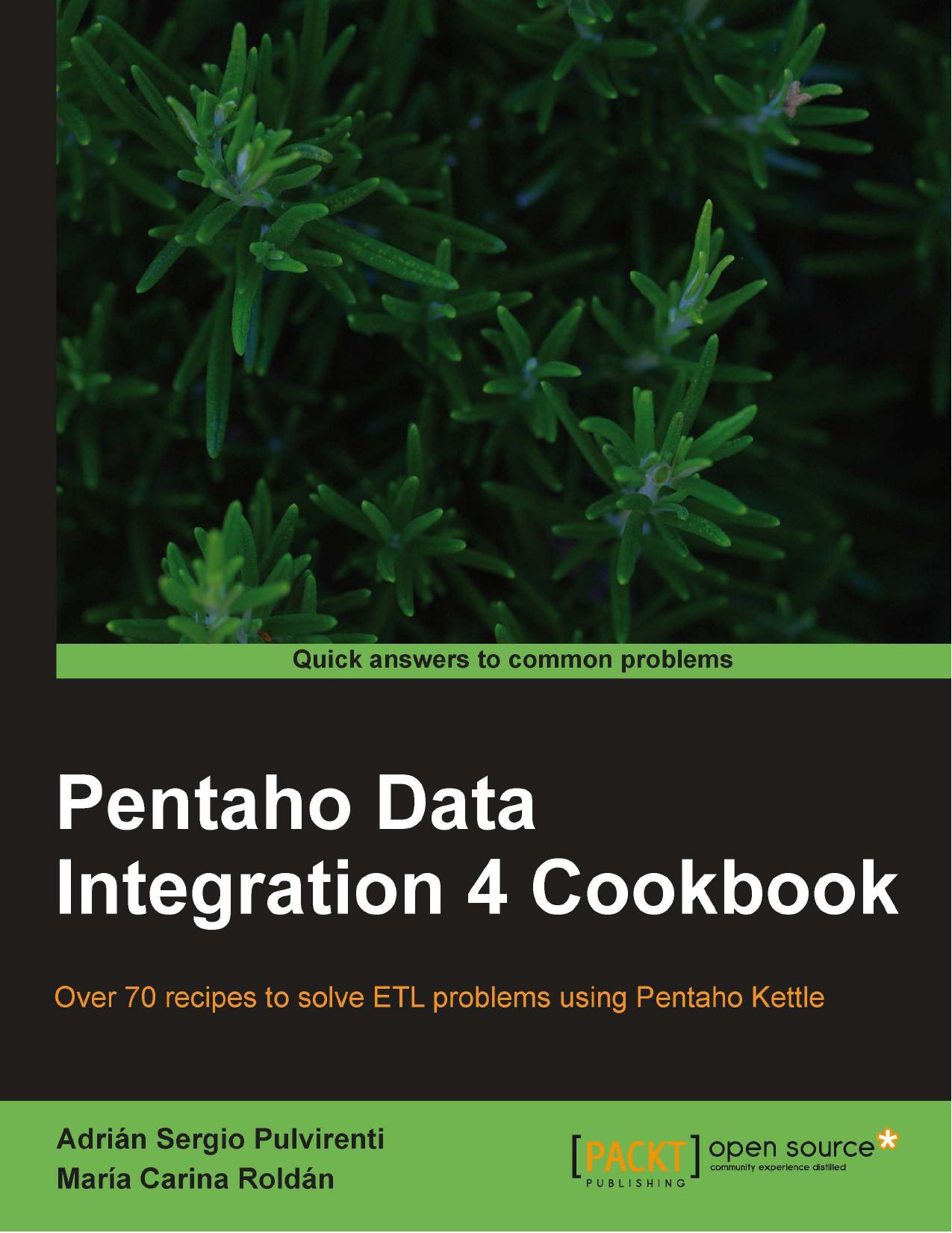 Pentaho Data Integration 4 Cookbook